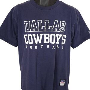 Vintage Dallas Cowboys T Shirt Mens Size Medium Blue NFL Football OVERSIZED